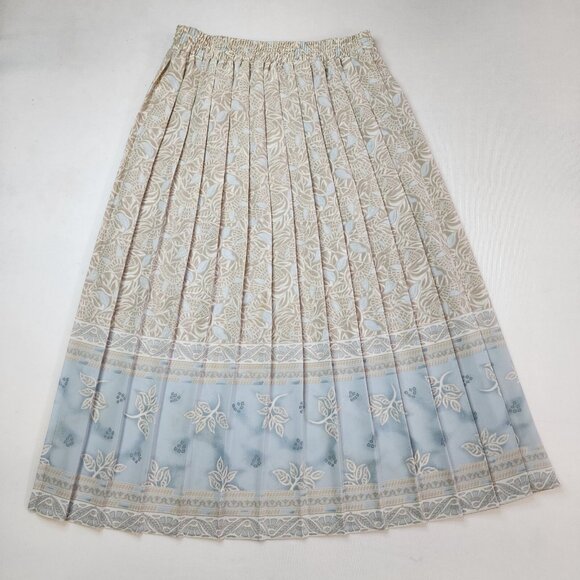 TanJay Dresses & Skirts - TanJay Vintage Skirt 10 Pleated Cottage Romantic Paisley Garden Tea Fairy Whimsy